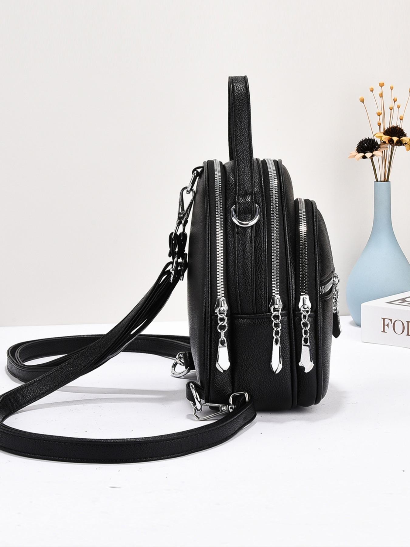 New Simple Women's Backpack Classic Elegant Fashion Durable Easy Carry Versatile Casual All-Seasons Large Capacity Suitable for Travel Shopping