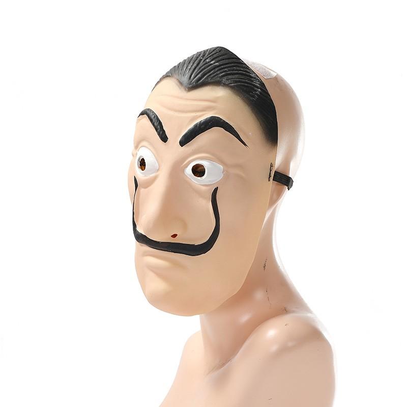 Classic Dalí Mustache Mask, Halloween Cosplay Full Headgear, Party Atmosphere, Family Edition, Perfect for Festive Events