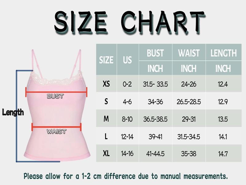 Starrylion Padded Lace Cami Top Double Lined Sexy Tank Top Spaghetti Strap Club Party Shirt