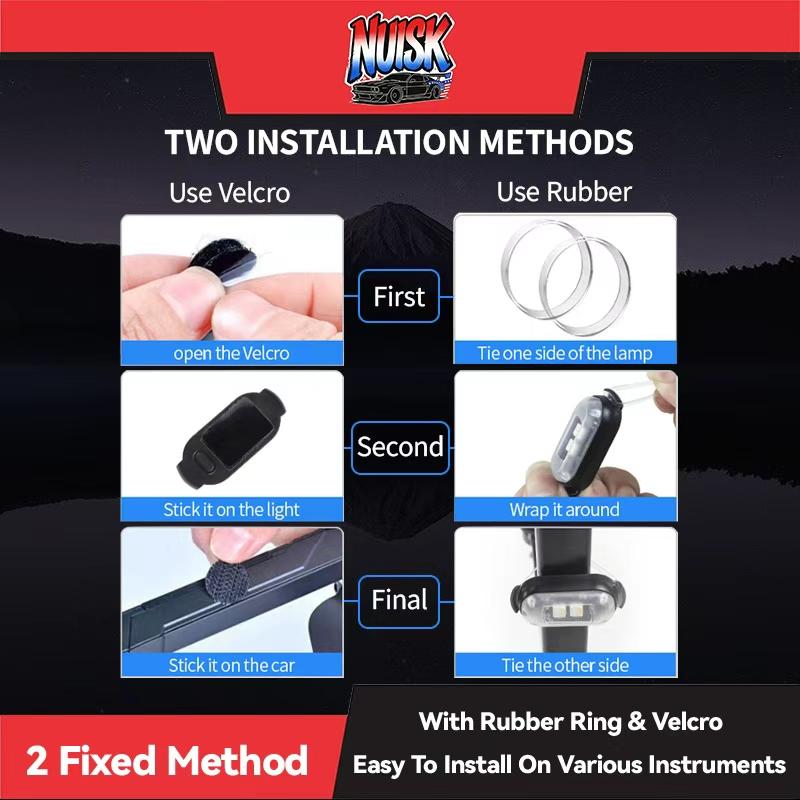 Car motor LED RGB Lights Super Bright RGB Flashing Light Wireless Remote 10 Modes IP65 Waterproof Car Motorcycle LED Light