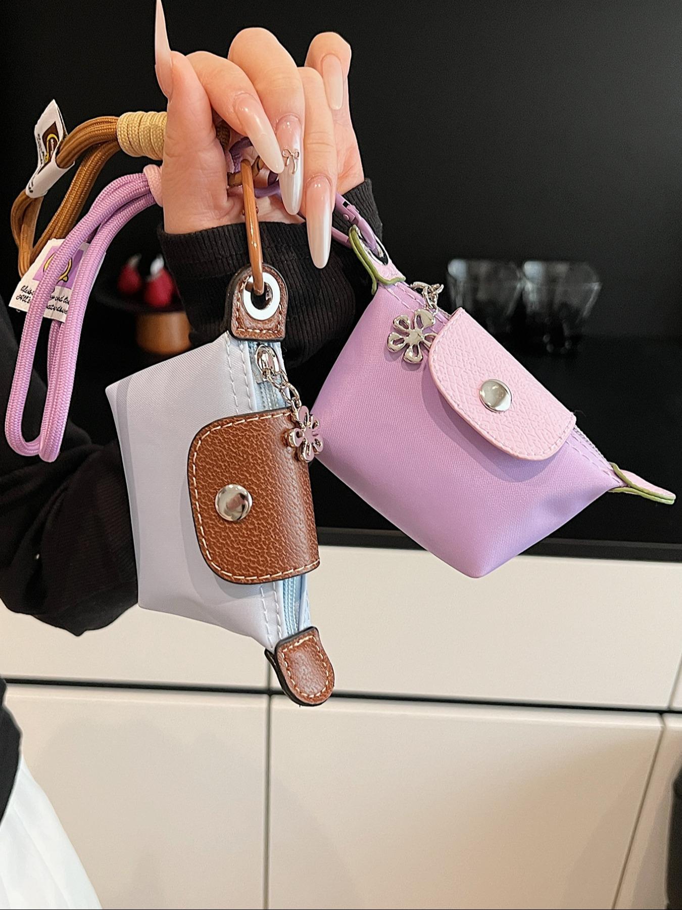 Women's Small Wallet with Detachable Nylon Wristband Coin Purse, Dual Pouch Wristlet, Zipper Closure, Decorative Bag, Christmas Gift for Young Girls, Gifts For Women