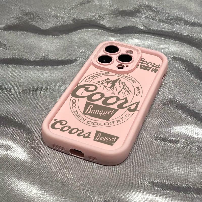 Vintage COORS Letter Pattern Phone Case , Soft Silicone , Fully Protected and Shockproof For iPhone 17 16 15 Pro Max 14 13 12 11 X Plus Air Mini Cover