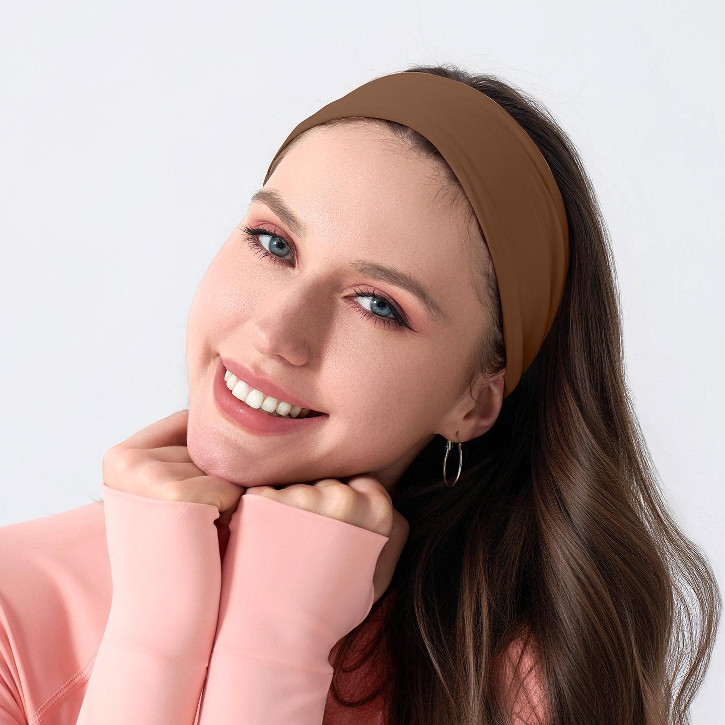 Yoga Headband Matched Color Clothes, Comfortable Stretch Design, Ideal for Yoga & Fitness, Perfect Gift for Women, Gym Wrap Headband