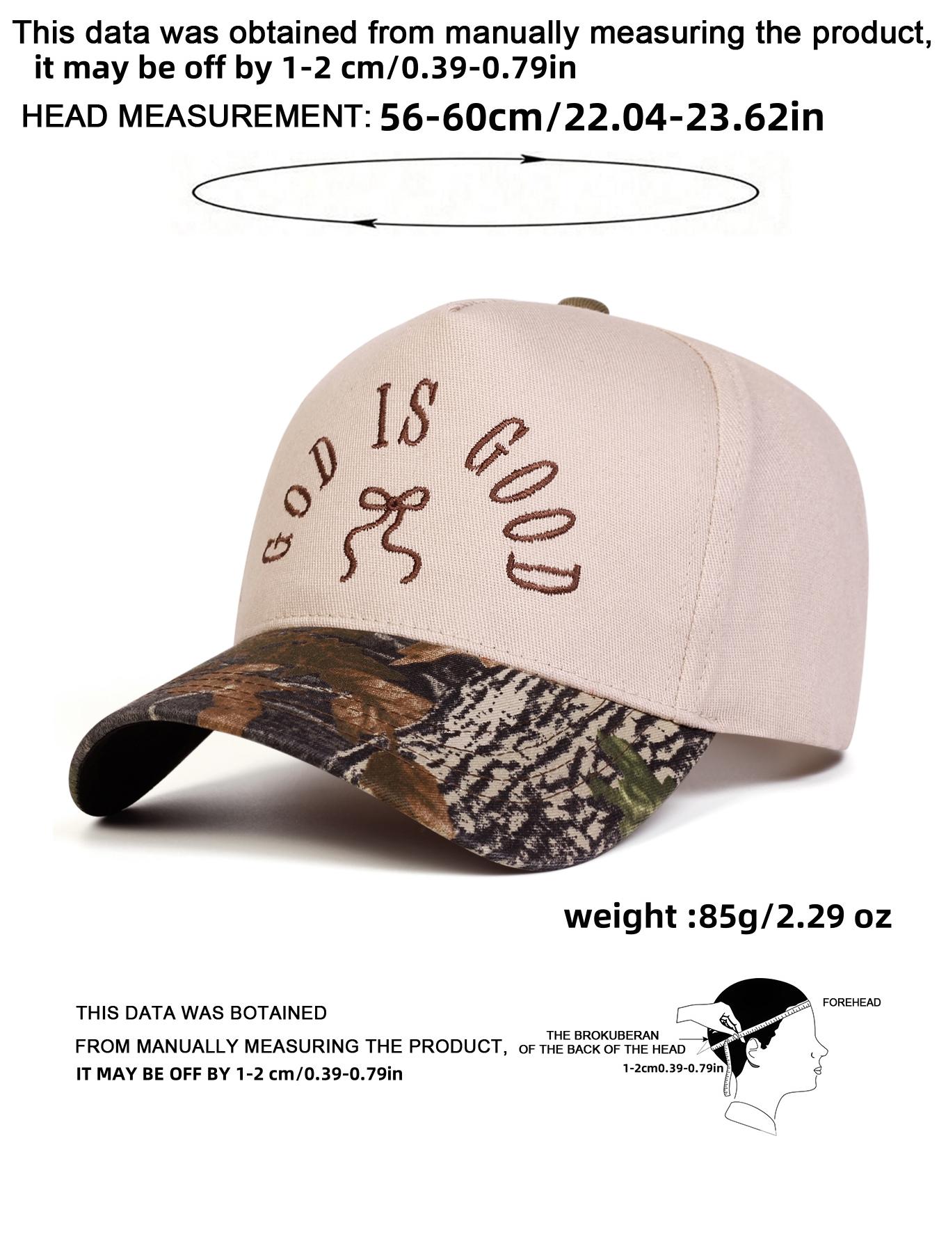 Unisex Baseball Cap God Is Good Letter Print, Adjustable Outdoor Sun Protection Hat, Casual Fitted Design for Spring & Fall Travel, Adjustable Snapback Hat