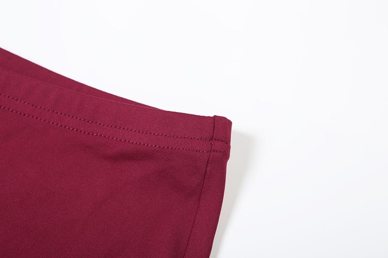 DOUCIU Nightclub Dance Bar Sexy Hot Street Fashion Personality Hip-Hop Cool Women'S Thin Solid Color Plush Halter Vest Tight Long Two-Piece Set