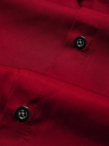 Men's Long Sleeve Formal Shirt, Wrinkle-Free Stretch Fabric, Button Front Pocket Design, Office Wear, Comfortable Fashion Csyj04 Fitted