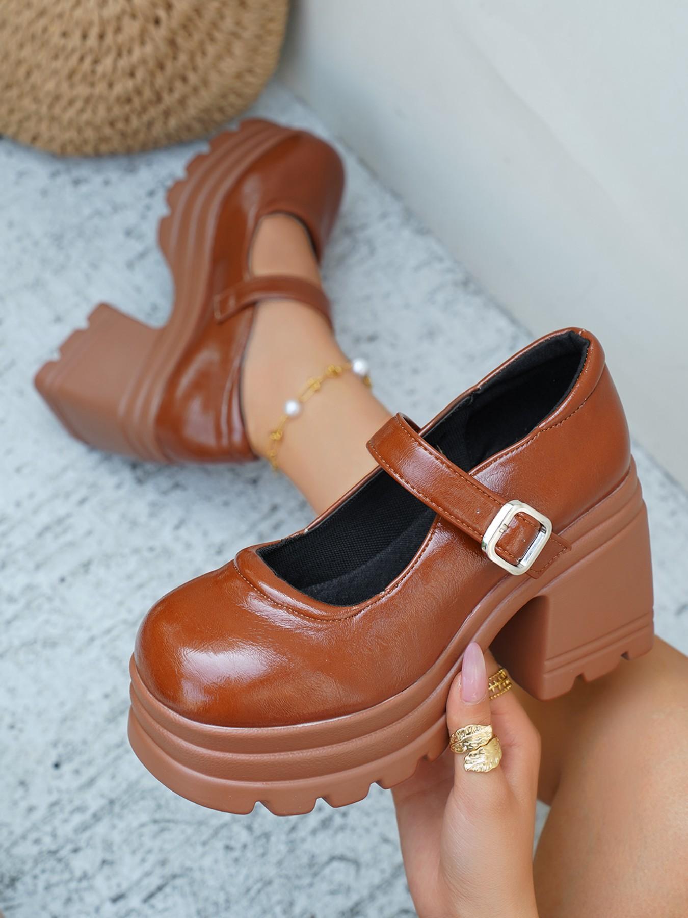 Women's Fashionable Lace Up Front Platform Shoes, Casual Comfortable Thick Sole Shoes for Daily Wear, Female All-match Trend Shoes for Daily Wear, Girl