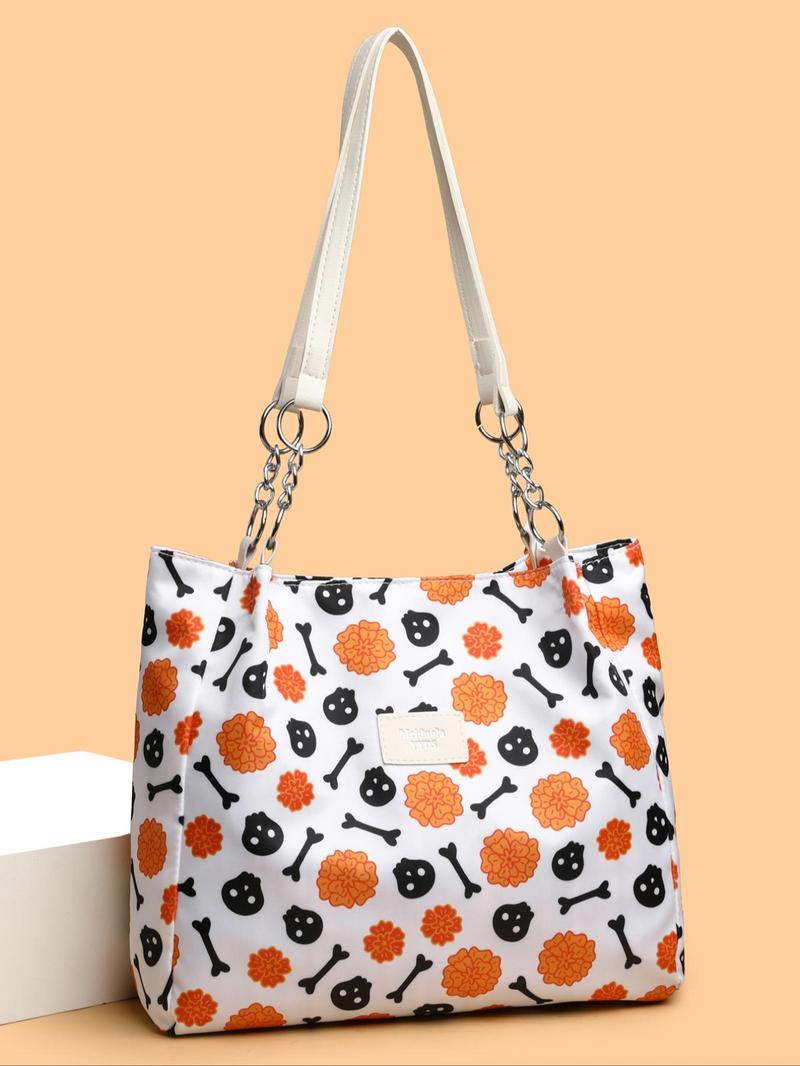 Women's Random Leopard Print Casual Shoulder Bag, Style Large Capacity Tote Bag for Work & Daily Used, Personalized Trendy All-match Underarm Bag