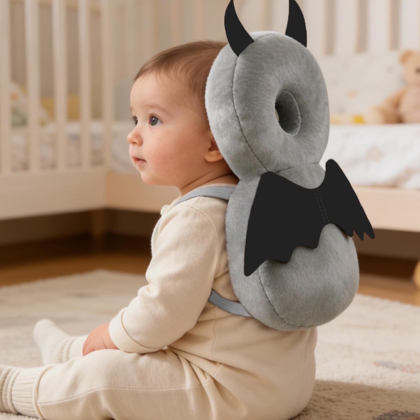 Baby Head Protection Backpack, Adjustable Safety Pillow for Walking and Crawling, Christmas-Themed Walker Protective Pad