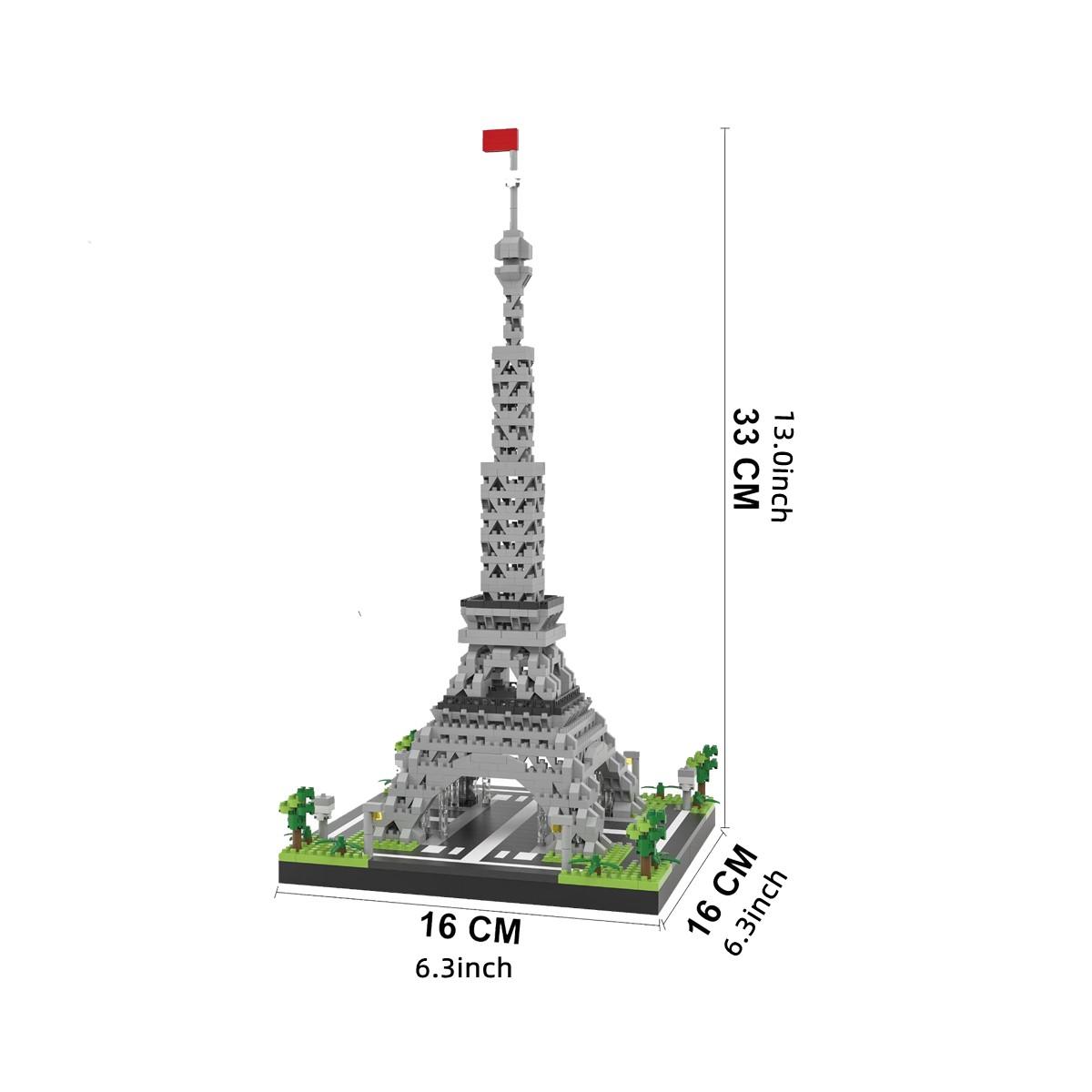 Eiffel Tower Design Building Blocks, 1 Box Mini Eiffel Tower Model Building Blocks, Creative and Educational Building Blocks, Building Set, Building Block Sets