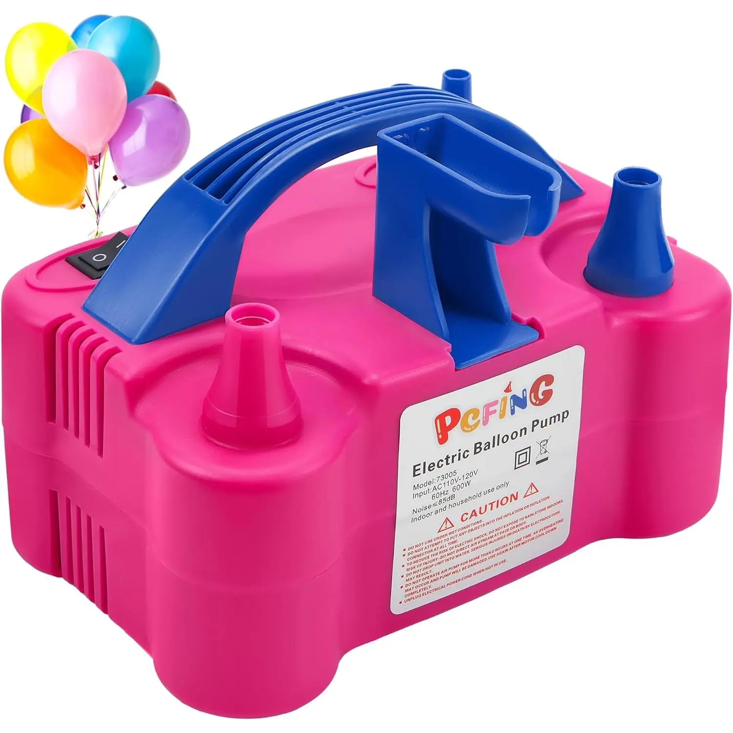 Balloon Pump Electric and Balloon Tying Tool in One with Dual Nozzle