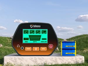 GoGonova Metal Detector for Adults & Kids, Waterproof Metal Detectors with High Accuracy Lightweight 8" Search Coil, All Metal & Disc Modes for Junior & Youth Gold Detector