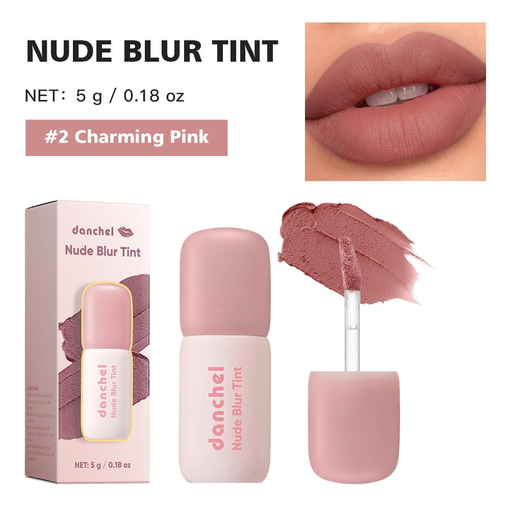 danchel Matte Lip & Cheek Tint, Lip Cosmetic, Lipstick, Makeup, Lip Products Makeup, Long-Lasting Matte Finish, Velvet Texture, 10 Shades, Makeup Gift for Girls & Women, Summer Makeup