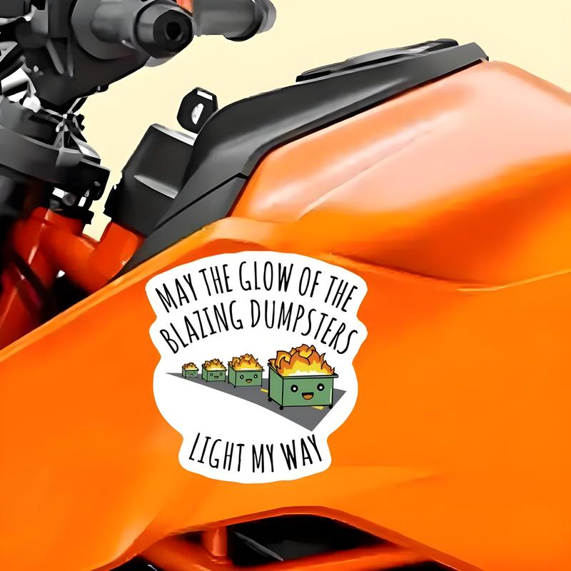 Cartoon Fire Truck Pattern Car Sticker, Windshield Sticker, Funny Car Decal, Universal Car Exterior Decoration Accessories for Car, Laptop, Refrigerator, Luggage