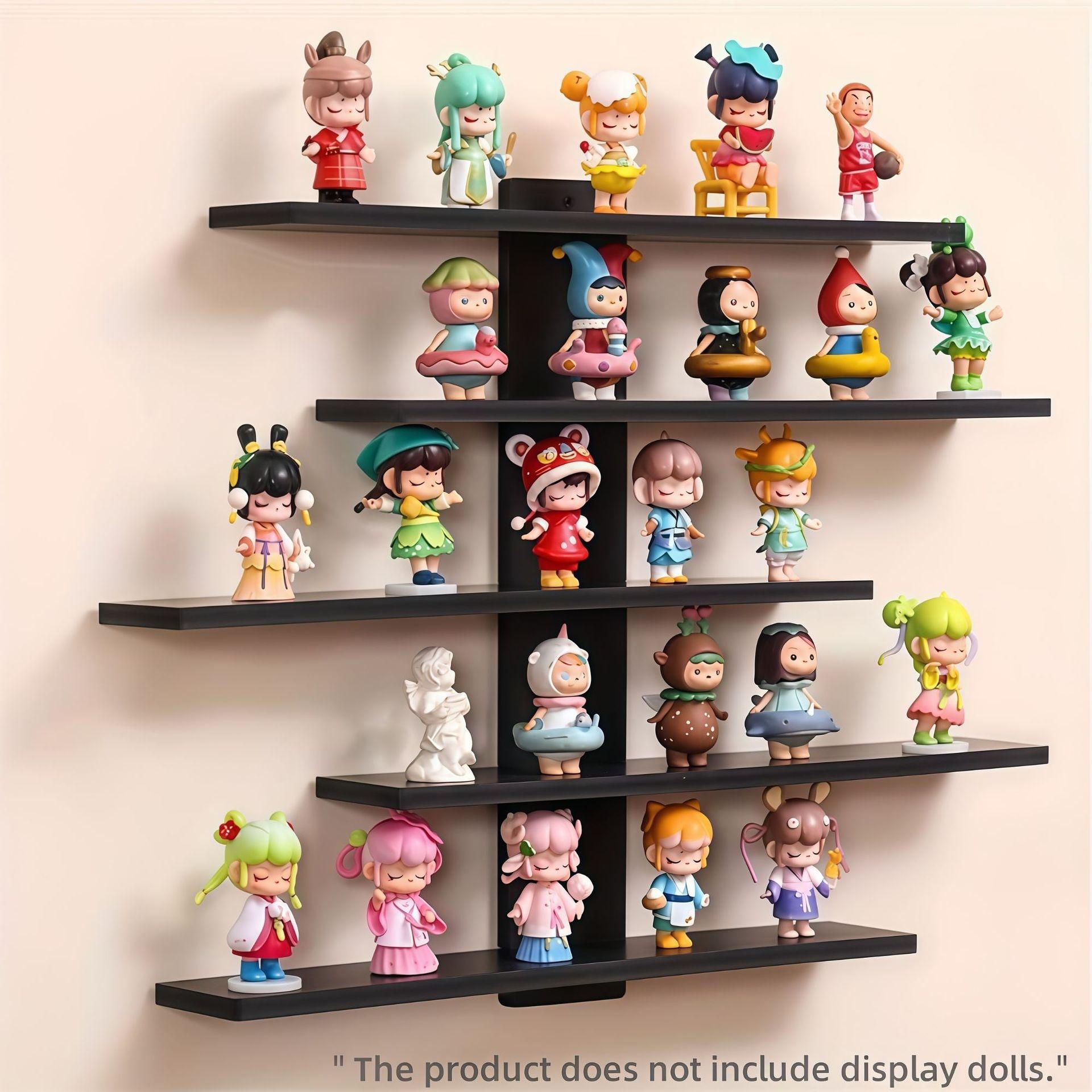 Wall-Mounted Display Rack, Multi-Layer Durable Storage Shelf, Wall Shelf Unit, Space-Saving Decorative Organizer for Collectibles, Toys, Home Decor, Space Saving Design