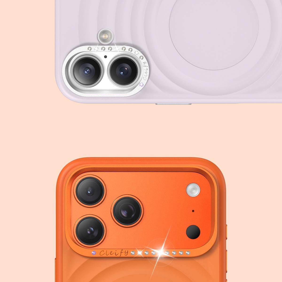 Premium Solid Color Diamond Ripple Liquid Case Cover for iPhone 17 Pro Max, Star, Anti-Drop Phone Protector, Couple Matching Design