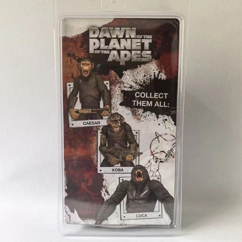 Neca 1/12 Rise of the Planet of the Apes 4 King Kong Caesar 7 Inch Jointed Action Figure, Collectible Model, Poseable PVC Collectibles, Party Gift, Halloween Present