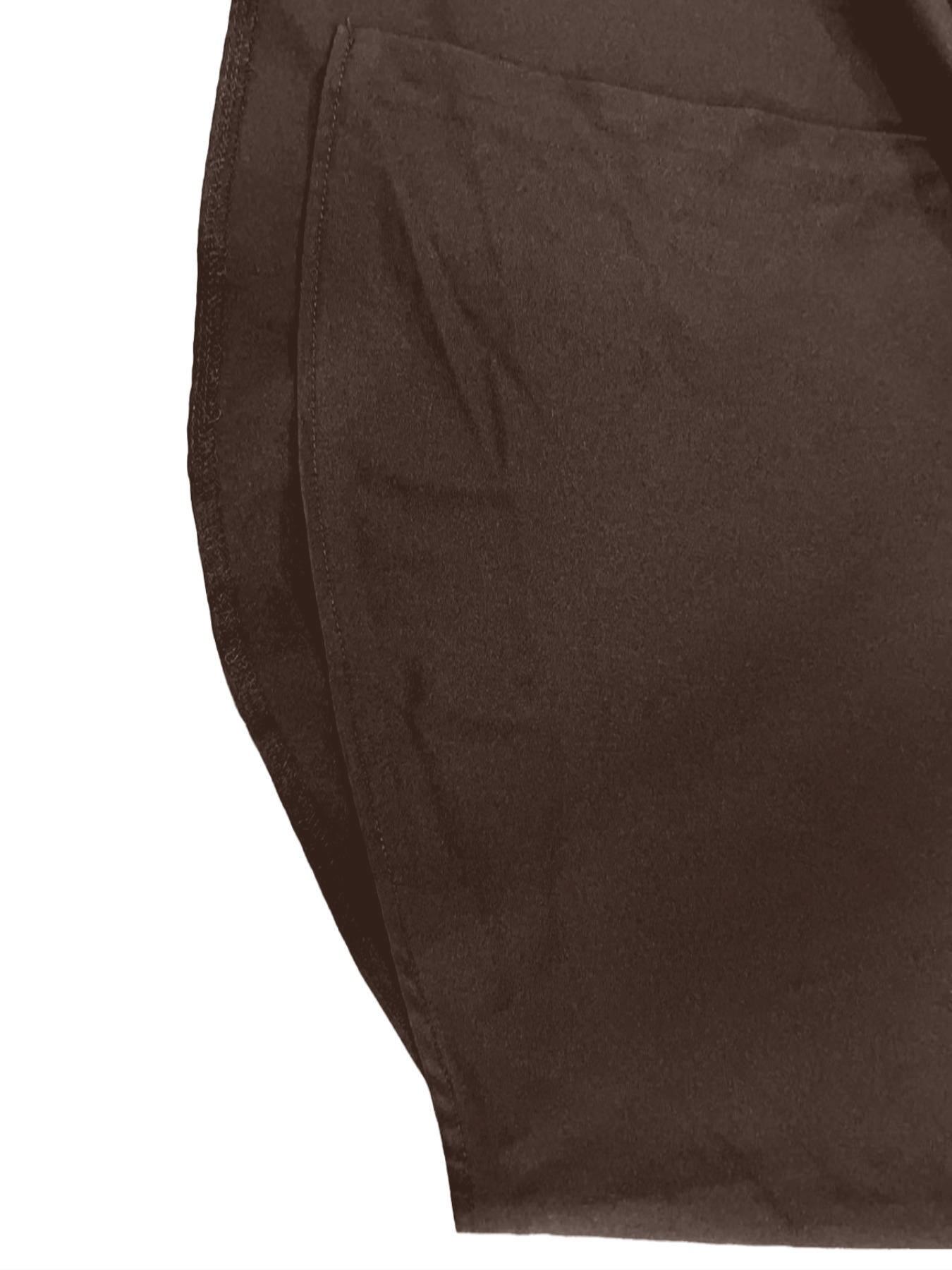 Fashion Curve Plus Size Solid Color Oversized Collared Button-Down Shirt，Casual Loose-Fit Long-Sleeve Pocket Blouse, Trendy Street Style Outfit, Office Layering Top