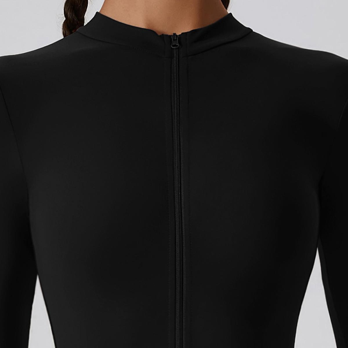 MASKERT Women's Long Sleeved Tight Fitting Jumpsuit  Quick-Drying Skin Friendly Comfortable Stretchable Activewear