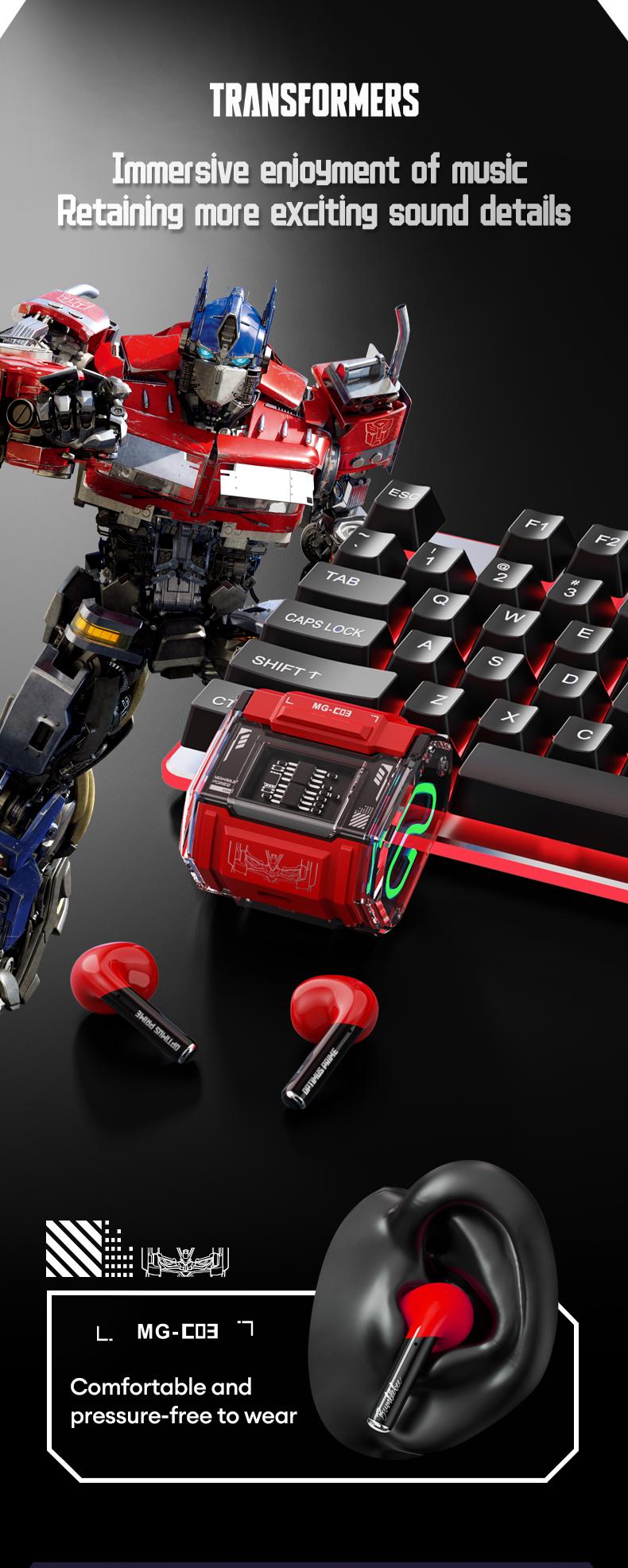Transformers MG-C03 True Wireless Bluetooth Headphones
