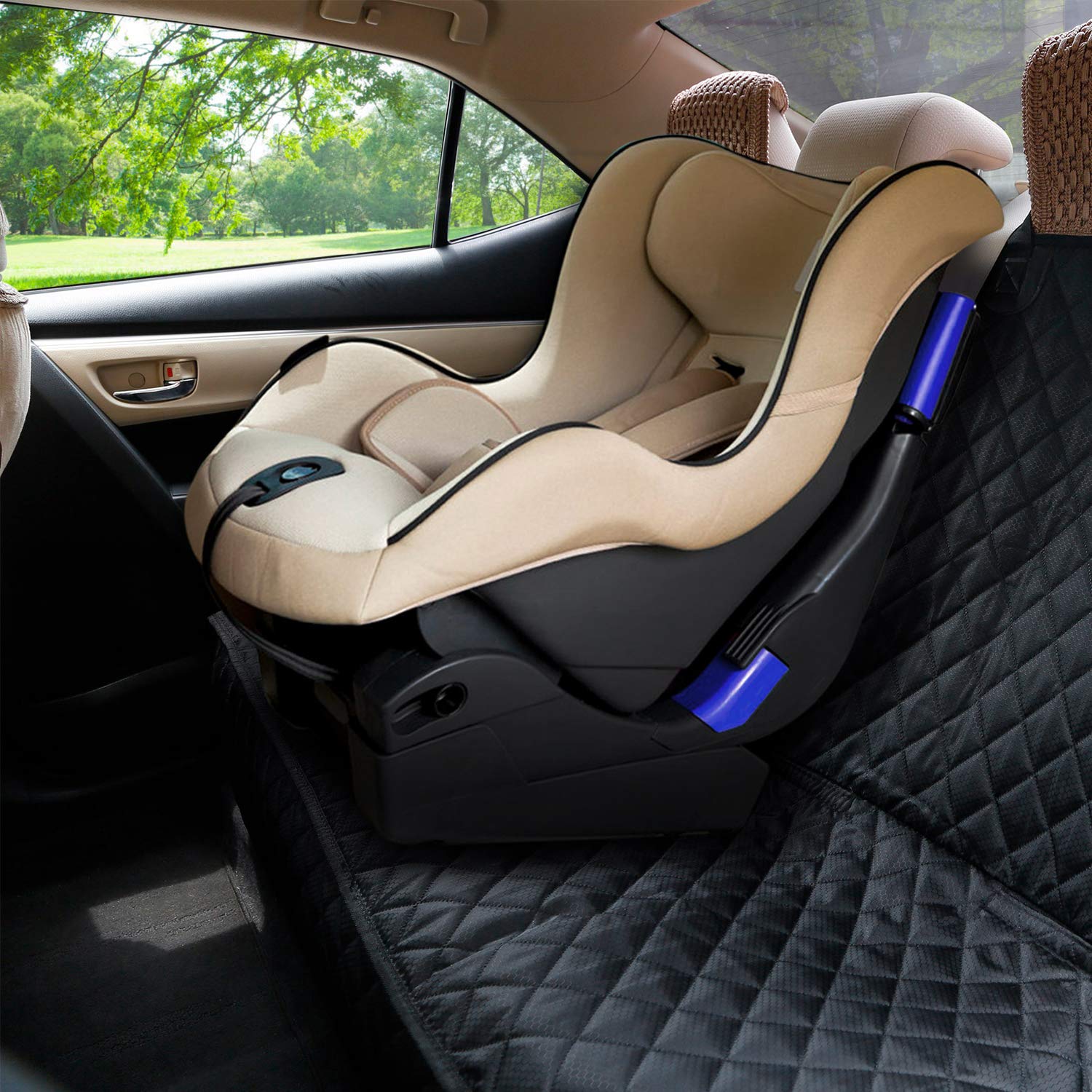 Waterproof Dog Back Seat Cover for Cars & SUVs | Non-Slip Scratchproof Protector