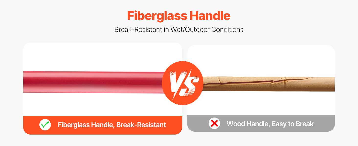 VEVOR Garden Fork, 4-Tine Gardening Pitchfork with Fiberglass Handle, 45 in Heavy Duty Digging Fork with Y Grip, Forged Steel Spading Fork for Hay Potato Composting Transplanting Aeration