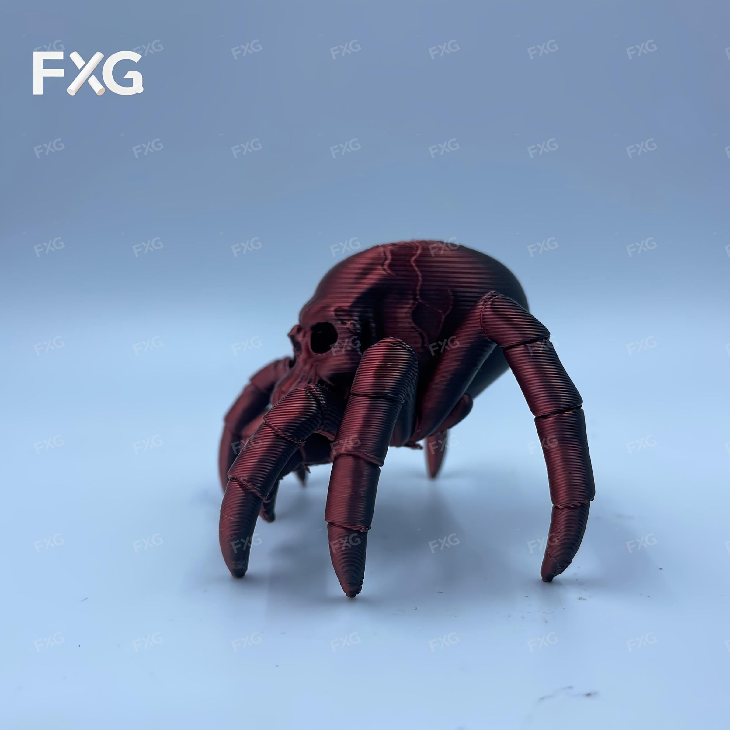 Dark Skull Spider Decorative Figurine, High Precision Print, Gothic Style, Desk Decoration, Christmas Gift, Unique Holiday Display