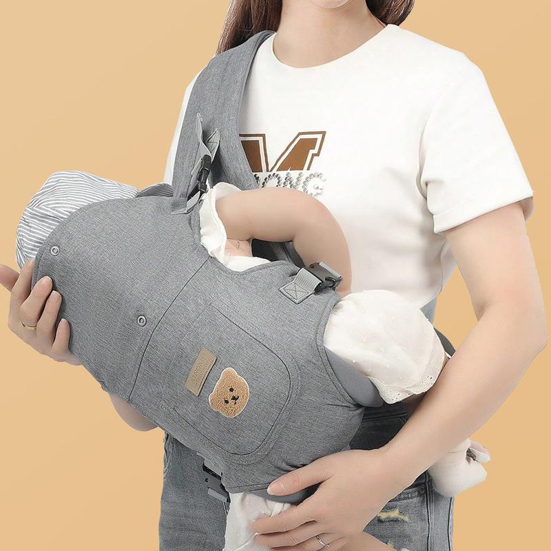 2 in 1 Lightweight Baby Carrier for Front and Back Carrying, Adjustable Buckle, Breathable Fabric for All Seasons, Multi-Functional Design for Easy Outings