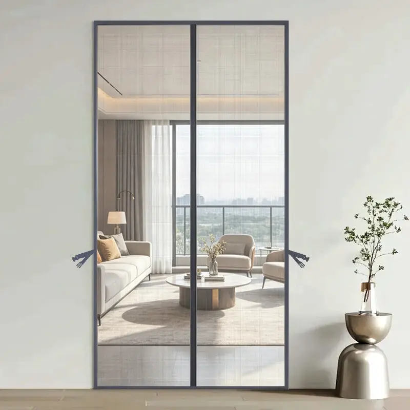 Magnetic Curtain Door, Easy Installation, Durable Fiberglass Material, Pest-Proof, Automatic Closure, No Manual Push, Suitable for Bedroom, Versatile Use, All Seasons