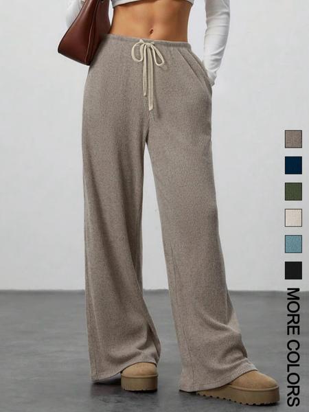 High Waist Comfortable Wide Leg Casual Jogging Pants, Versatile Athletic Trousers for Relaxed Fit, Ideal for Everyday Wear High Waist Comfortable Wide Leg Casual Jogging Pants, Versatile Athletic Trousers for Relaxed Fit, Ideal for Everyday Wear