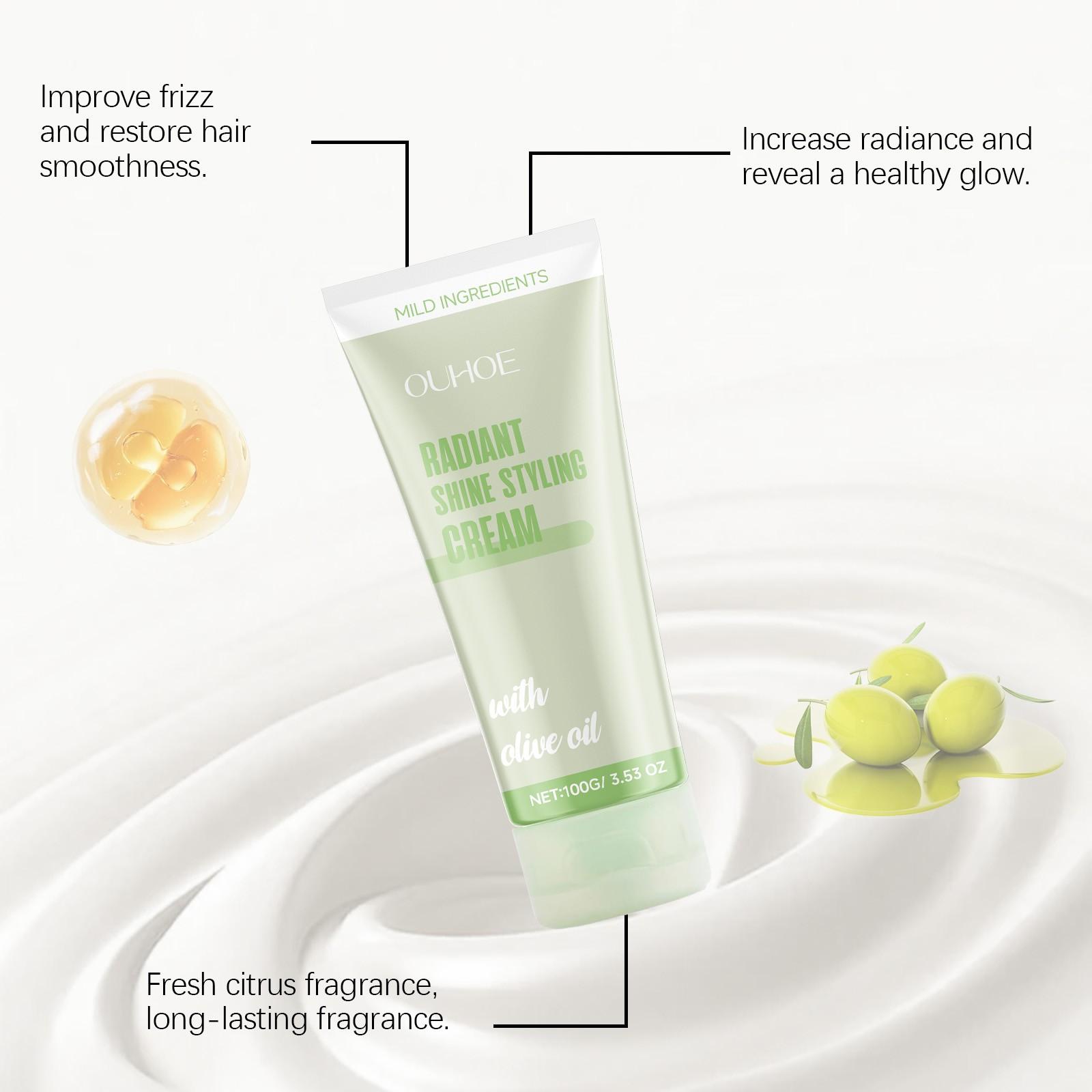 Ouhoe Nourishing Hair Mask, Smooths and Repairs Scalp and Roots, Brightens Hair with Citrus Scent, Moisturizing Hair Care