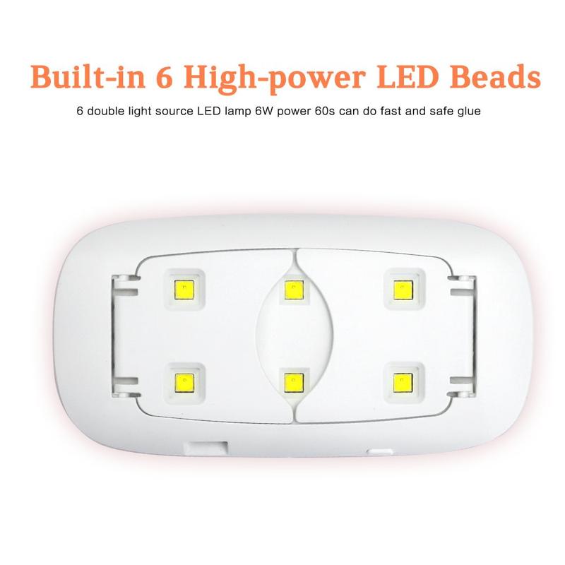 Morovan 6W UV Nail Lamp Pocketdry 8W Mini LED Light for Nails Flash Cure, USB Portable Gel Polish Dryer with 60s 120s Timer Setting, Professional Gel Curing Lamp for Manicure Nail Art Salon, Home DIY Morovan 6W UV Nail Lamp Pocketdry 8W Mini LED Light for Nails Flash Cure, USB Portable Gel Polish Dryer with 60s 120s Timer Setting, Professional Gel Curing Lamp for Manicure Nail Art Salon, Home DIY