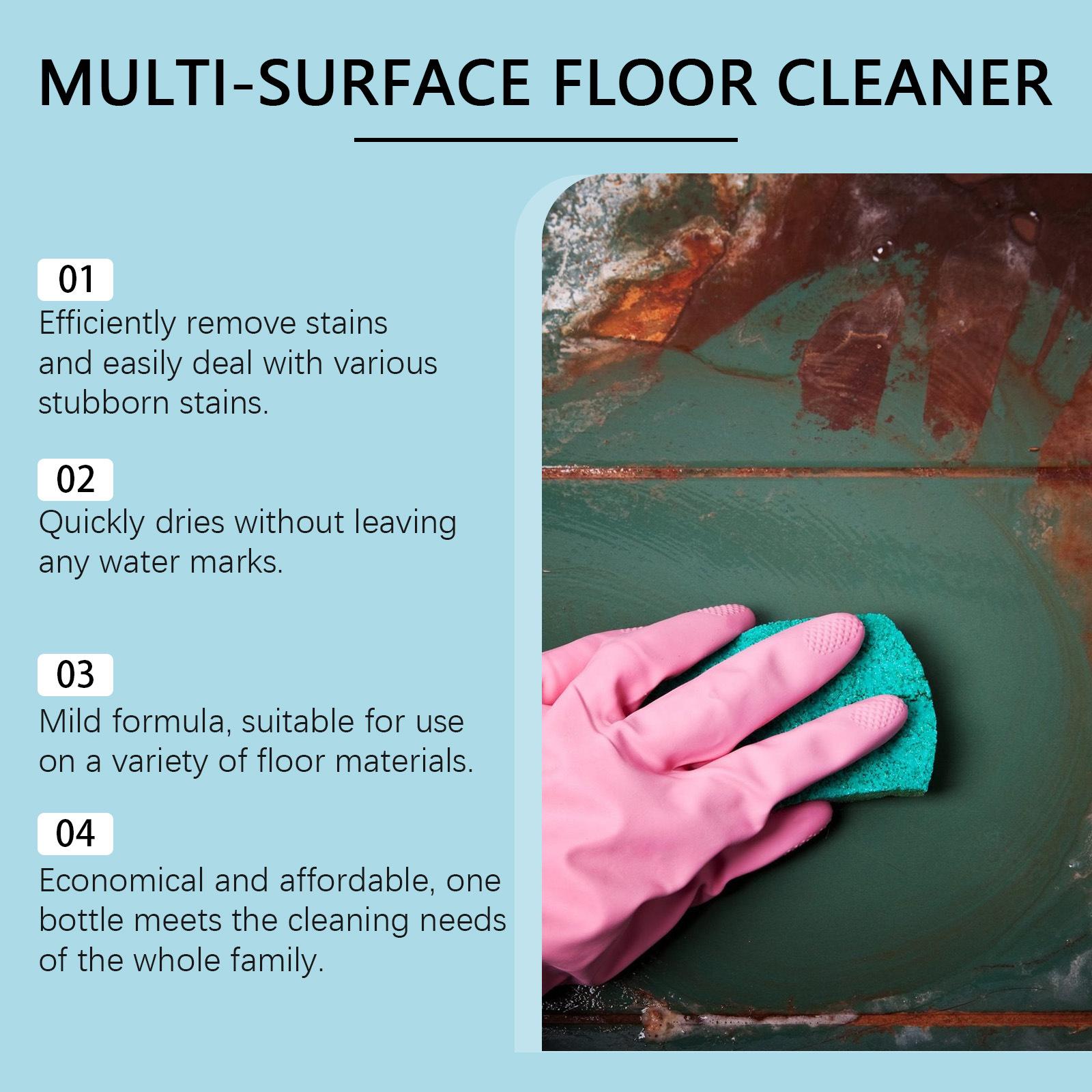 Multi-Surface Cleaner, Stain Remover Floor Cleaner, Wood Flooring Cleaning Liquid Polish, Effective Surface Cleaning Agent