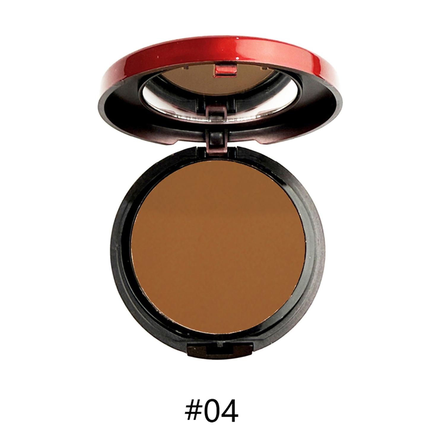 Single Layer Compact with Sponge Applicator, Concealer Contouring All-In-One Step, Natural Long-Lasting Finishing Powder, Face Pressed Powder