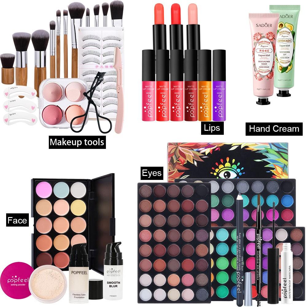 Popfeel Ultimate Makeup Set, 15-Piece All-In-One Makeup Kit, Live Beauty Series, Essential for Beginners & Professionals, Perfect Gift