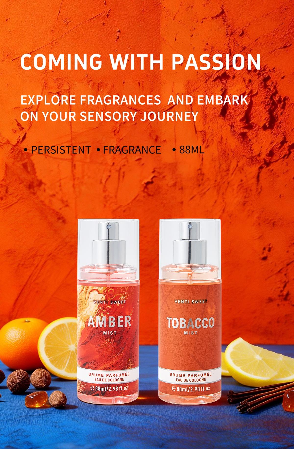 1pc 88ml Women's Men's Perfume | Hero, Ocean, Amber  Long-lasting Eau de Parfum | Blending fresh, woody and musky elements | Affordable luxury body spray, suitable for daily wear, date nights and as a gift | Fashionable aromatherapy spray, the