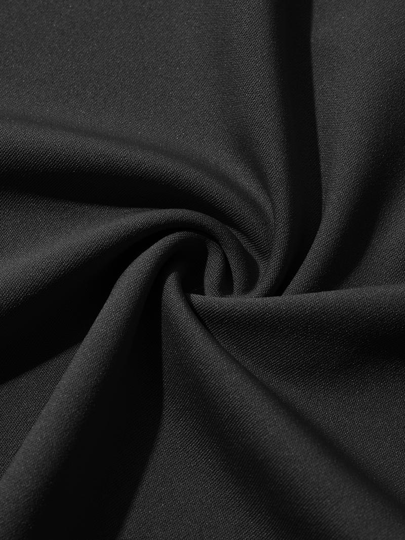 Women's Plus Size Casual Plain Wide Leg Pants, Long Fitted Kint Fabric, All Season Comfortable Clothing for Daily Wear & Travel