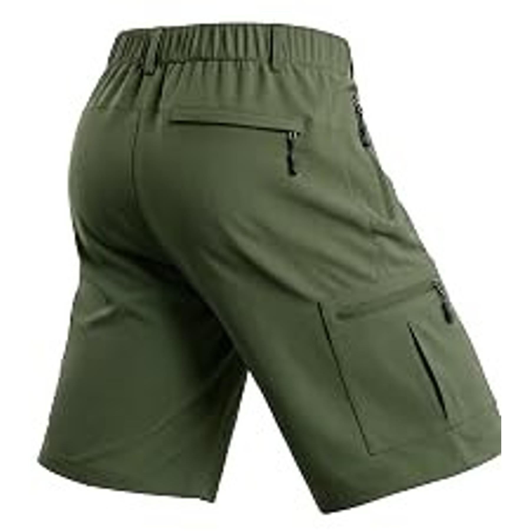 Men's Hiking Cargo Golf Hybrid Shorts 9” Lightweight Quick Dry 5 Zipper Pockets Outdoor Casual Active ShortsGift