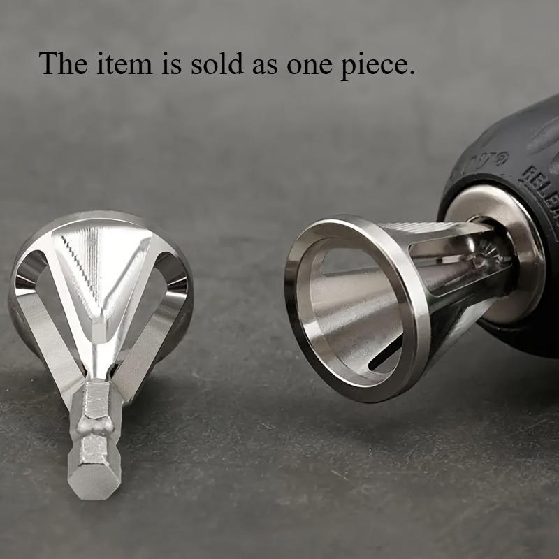 1pc Chamfering Tool, Chuck Drill Tool, Metal Deburring External Chamfering Tool, Grinding Angle Trimming, Suitable For Various Chuck Electric Drilling Tools