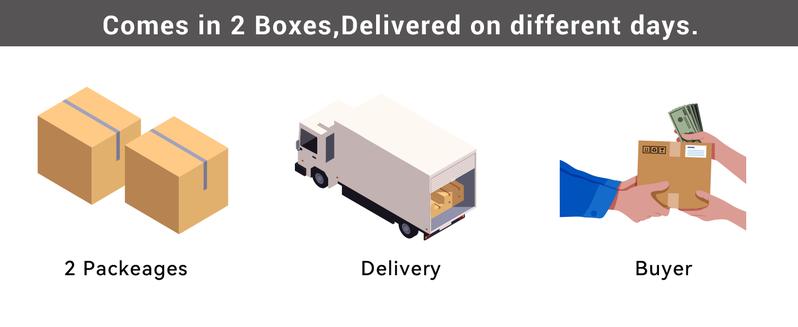 【Ships 2 Packages】oneinmil Fireplace TV Stand with 36" Electric Fireplace, LED Light Entertainment Center, Modern Wood Texture Entertainment Stand with Highlight Storage Cabinet for TVs Up to 80", 70 inches, Black