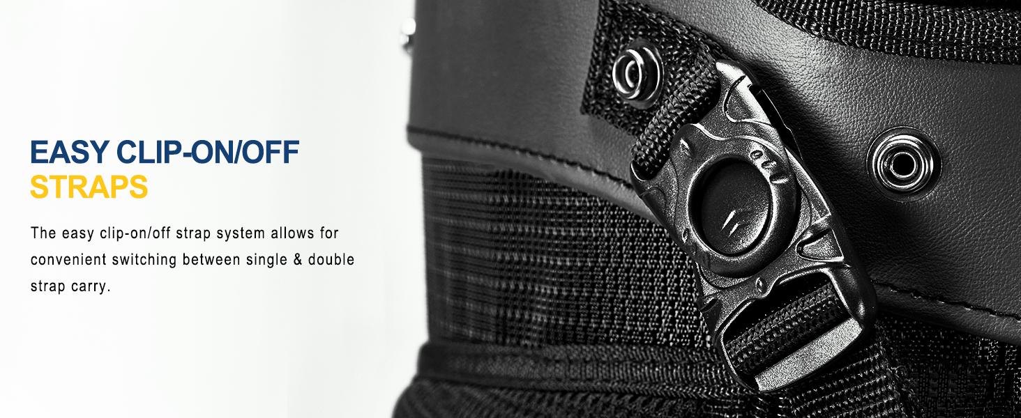 UNIHIMAL 14-Way Golf Stand Bag, Full Length Premium PU Leather Golf Bag with Plush Top, Magnetic Pocket, Dual Strap and Rain Cover for Men