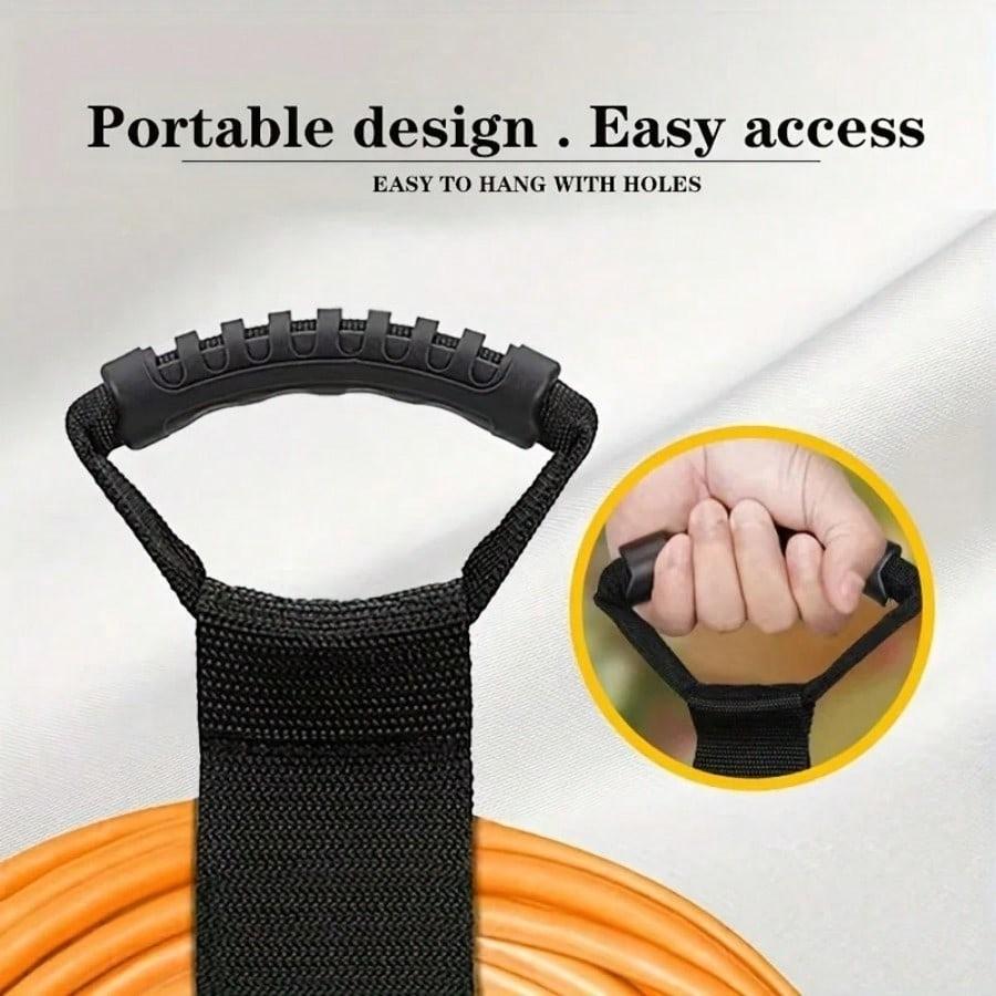 Multifunctional Storage Strap, Ultimate Self-Locking Hose Fixing Gravity Lift Belt, Industrial Grade Strength, for Pipes, Wires, Firewood, Garage Garden