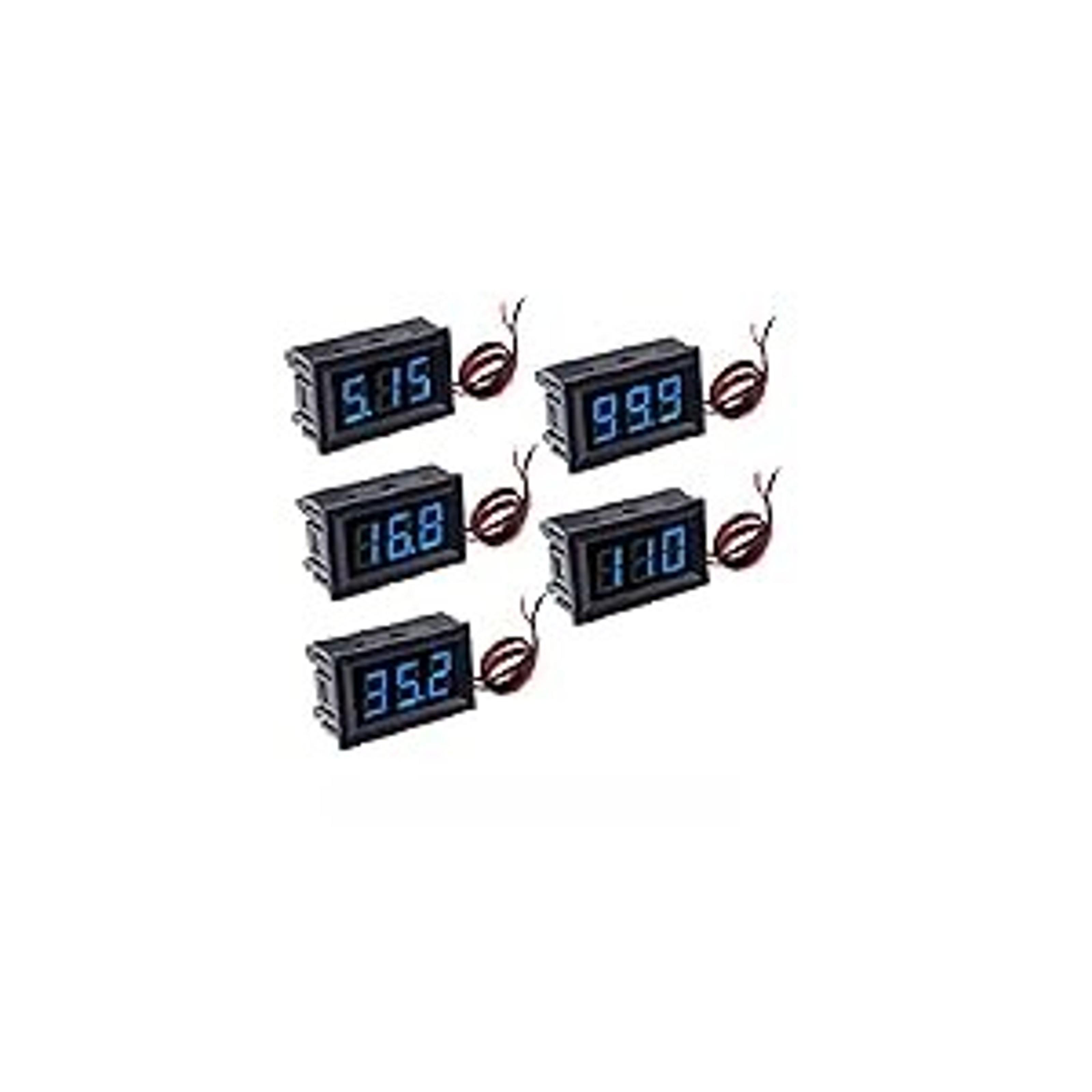 DC 5-100V 100A Volt Amp Meter with Hall Effect Current Sensor, Dual Display Bright LED, No Shunt Required, Ideal for Battery RV Solar ApplicationsGift