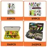 53/89/116/242 pcs Fishing Lure Set, Artificial Lures, Assorted Hard and Soft Baits, Topwater and Spoon Lures with Hooks and Tackle Box Kit, Gift for Fishermen, Fishing Supplies, Fishing Combo