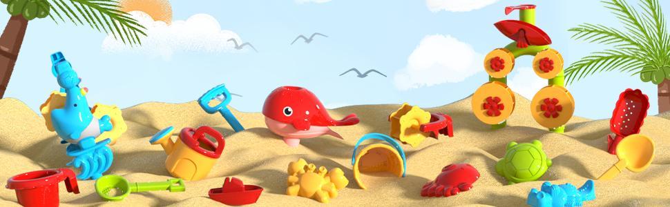 3 Tier Sand and Water Table Summer Outdoor Play Set Beach Surf Soaking bath Toy  Backyard Birthday Holiday Christmas Gift for kids