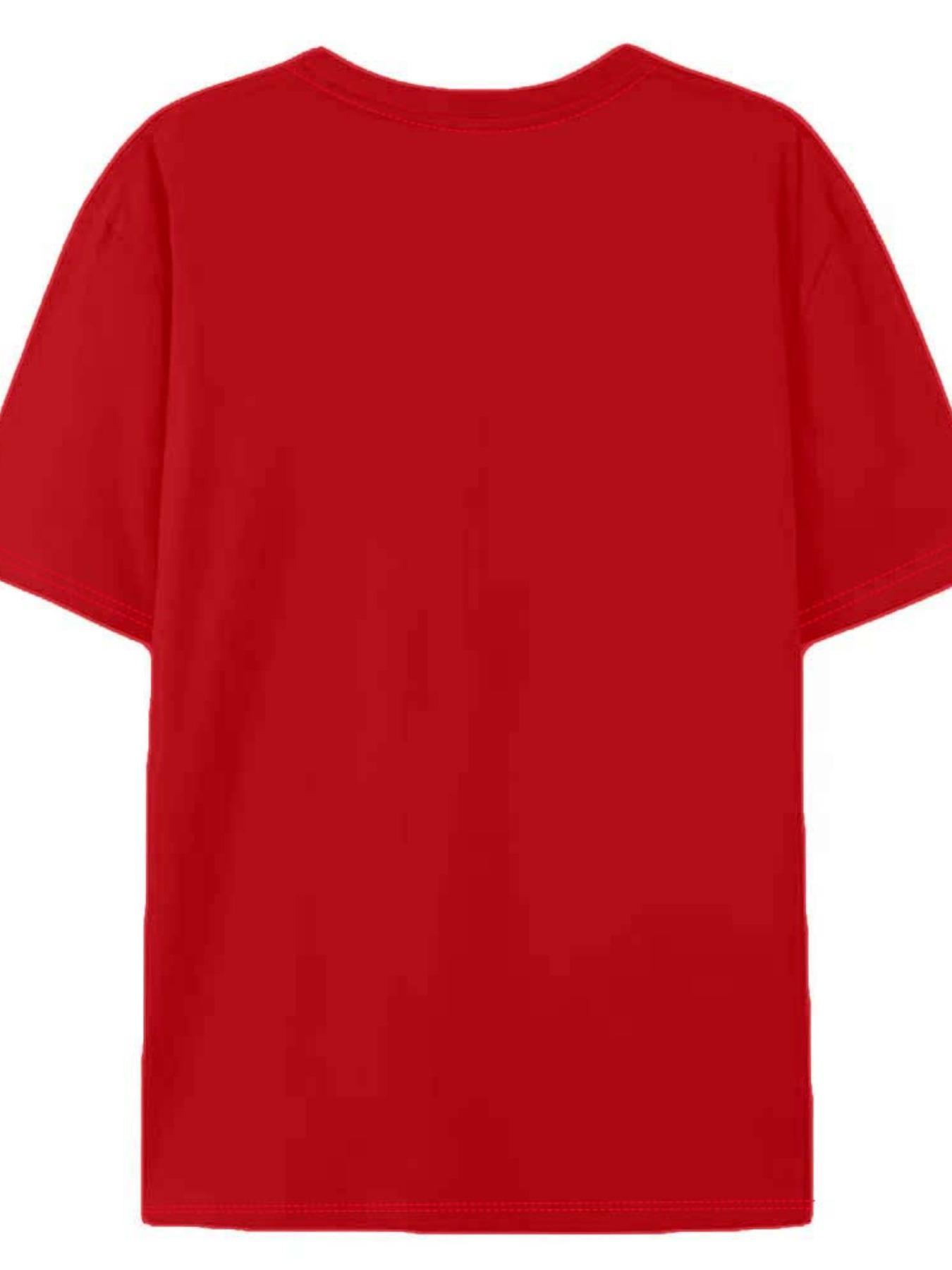 【Plus Size】 Heart Print Round Neck Tee, Fashion Casual Crew Neck Short Sleeve T-shirt for Daily Holiday Vacation Outdoor Wear, Women Plus Clothing for Summer, Top