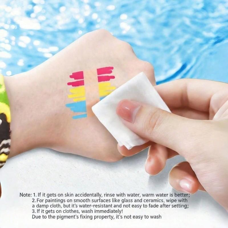 Set of 48/36/24 Color Acrylic Markers, Soft Tips, DIY, Layering, Water Washable, Strong Coverage, Ideal for Art Classes, Student Use