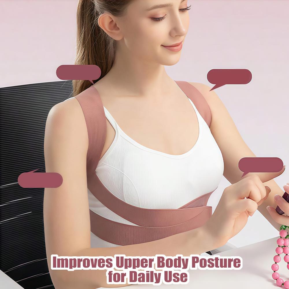 Durable Invisible Sports Strap for Men & Women, Adjustable Shoulder Straps for Fitness, Office Workouts, Home Exercise, Posture Strap