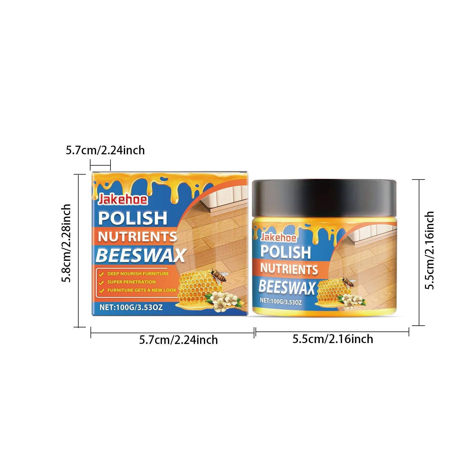 Jakehoe Beeswax Furniture Polish, Wood Furniture Moisturizing Cleaner, Daily Maintenance Care Agent, Home Decor Essential