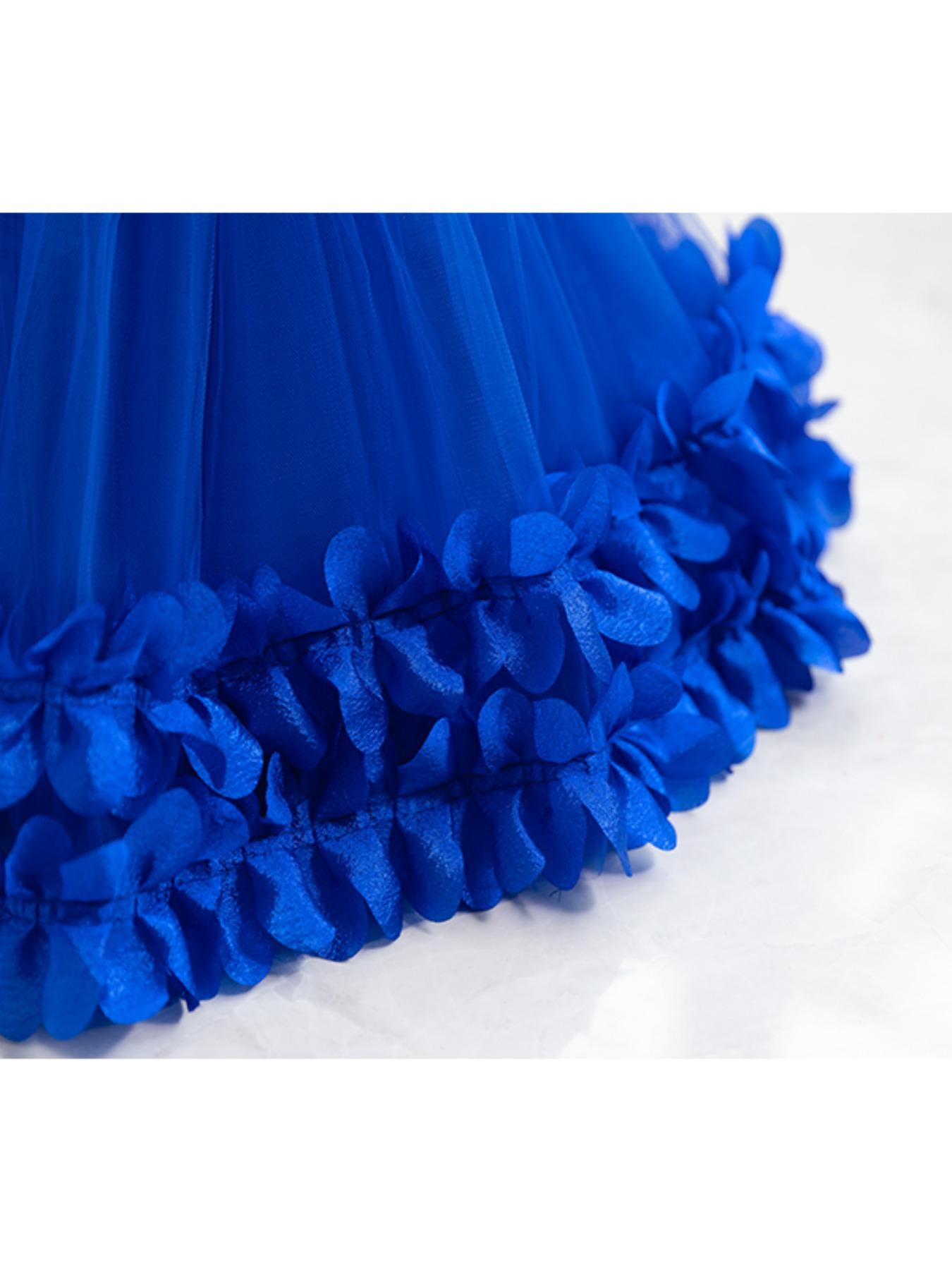 New Girl Princess Seraphina Dress, Lace Trim Party Gown, Wedding Season Costume, Halloween Christmas, Birthday Performance Wear